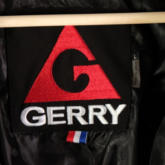 Gerry Puffer Jacket Mens Large Black Lightweight Pockets Full Zip Hiking Outdoor - Picture 7 of 9